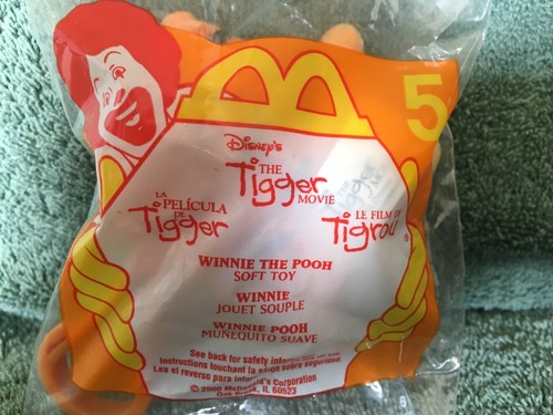 2000 MCDONALDS HAPPY MEAL TIGGER THE MOVIE #5 WINNIE THE POOH SOFT TOY! NIP!