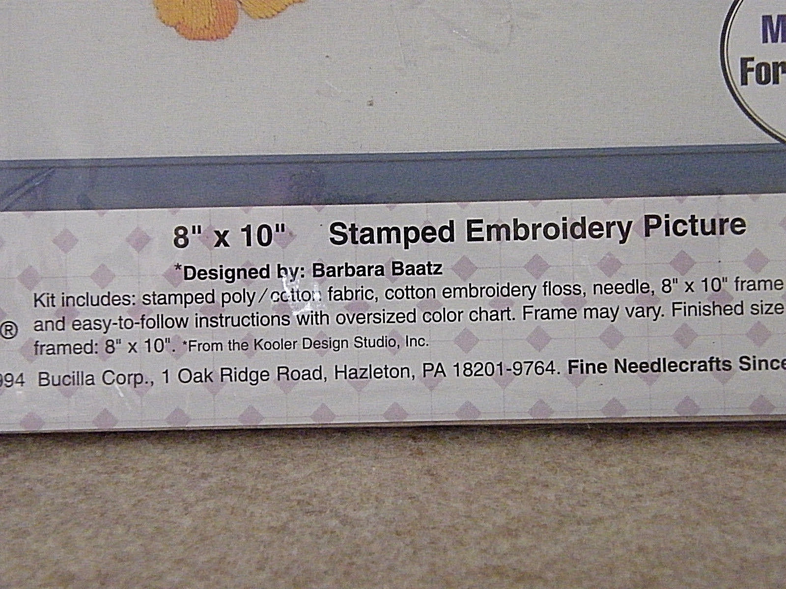 New  Bucilla Gallery of Stitches  8x10