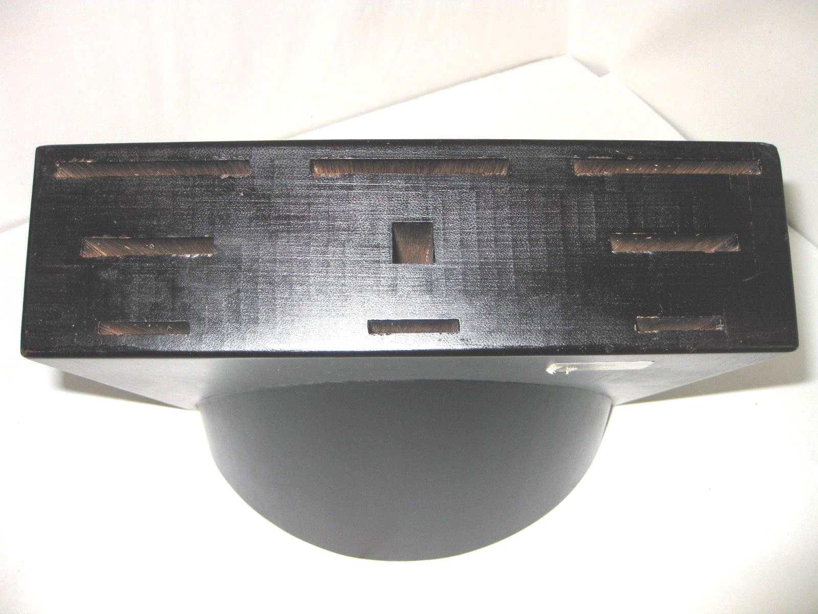 Bob Kramer Shun Knife Block from #606129 7 pc set, Black Wood - 9 slots