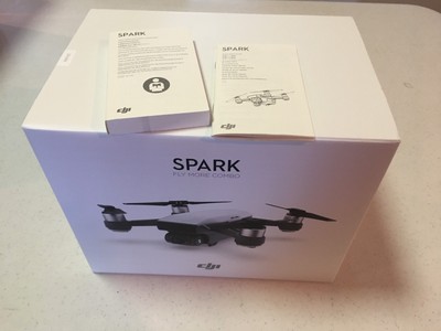 New DJI Spark Alpine White Mini Portable Quadcopter Drone No Battery