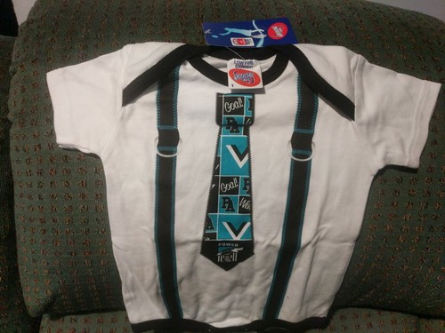 port adelaide baby jumpsuit