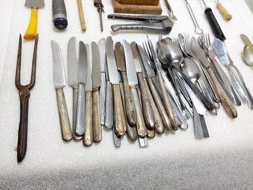 Vintage Tools, Kitchen Utensils, Curling Iron, Flatware, More