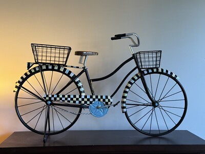 Brand New Mackenzie Childs Courtly Bicycle Sculpture