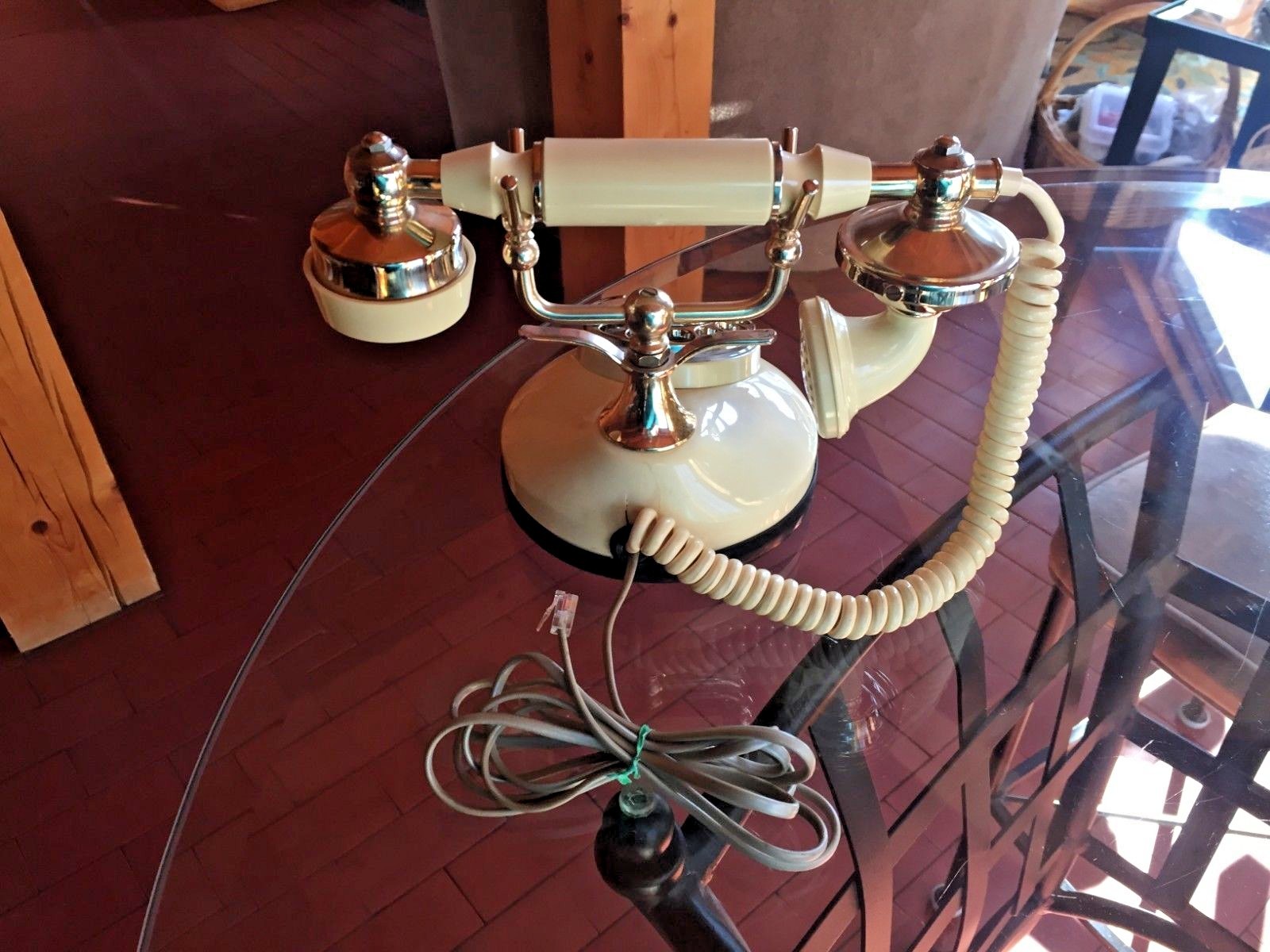VINTAGE ITT ROTARY DIAL CRADLE PHONE OWN-A-PHONE FROM A  KANSAS ESTATE