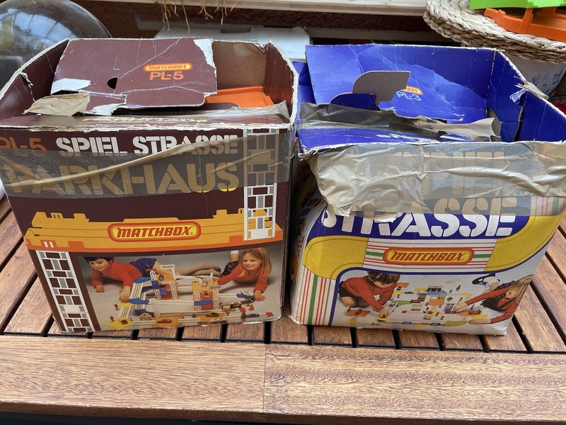 Matchbox Superfast Pl-3 Pl-5 Play-Track Spiel Strasse Parkhaus Uk 1977