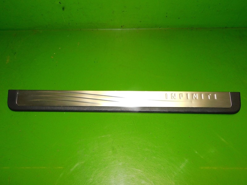 14-17 Infiniti QX50 OEM driver right left sill sash cover trim plate aluminum