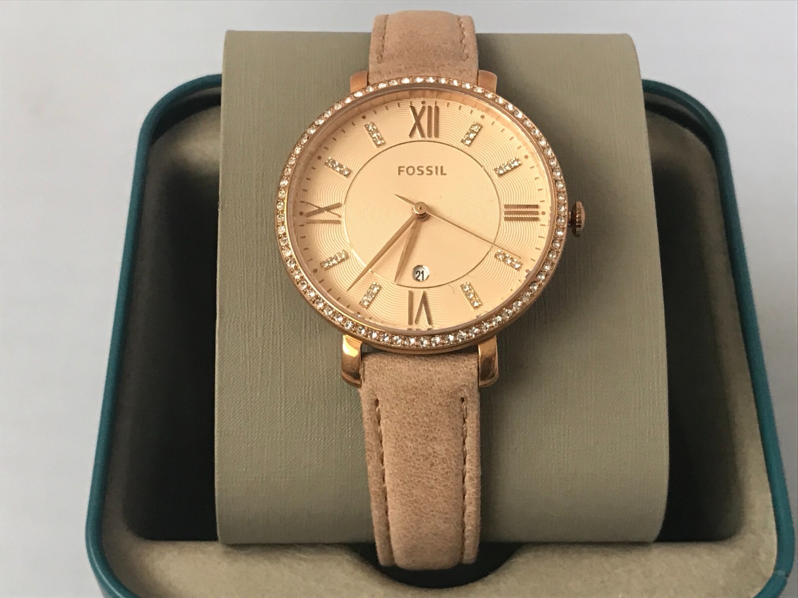 Fossil Jacqueline ES4292 Women's Brown Leather Analog Dial