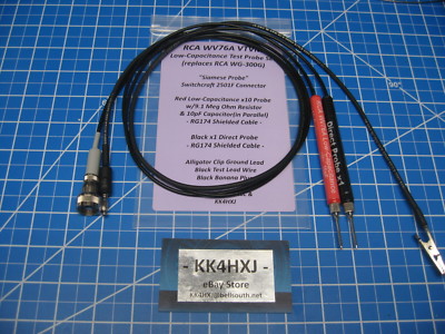 Custom VTVM Probe Set - Low Capacitance Probe for RCA Voltohmyst WV76A