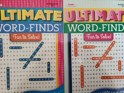 --Lot of 2 -- Word Search Find Puzzle 2 Book Lot  Kappa Vol 231 & 232 New!!