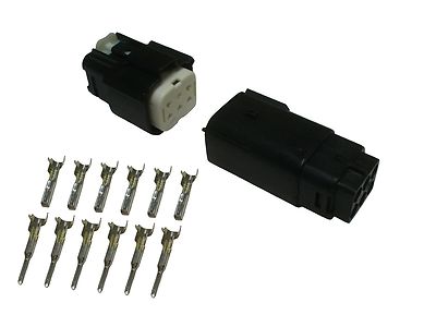 Molex MX150L Sealed 6 Pin Connector With Terminals 18-22 AWG Waterproof 