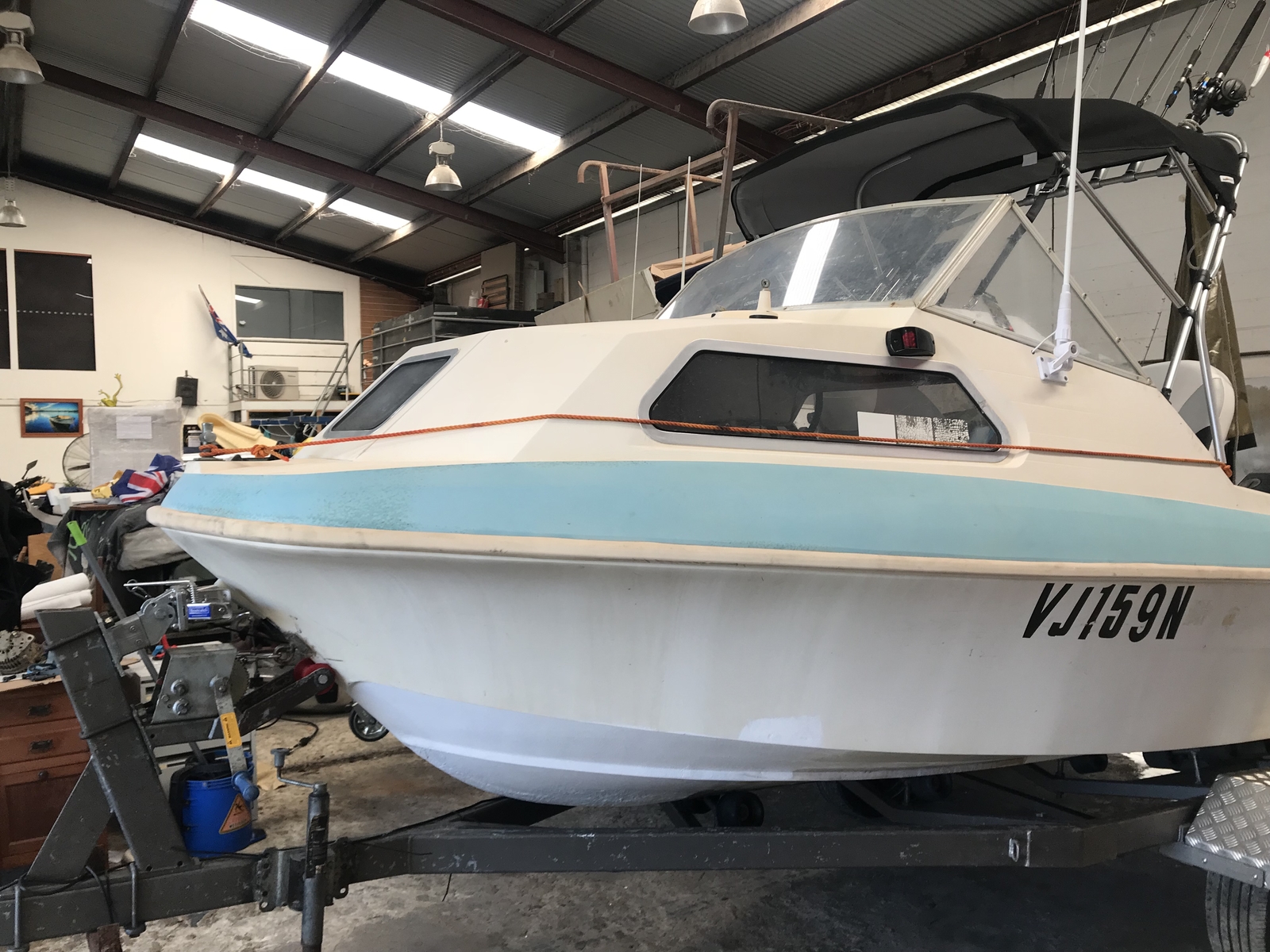 Oceansouth Whitewater Pro Bimini Top with Rocket Launcher 3 Bow 1.5m1