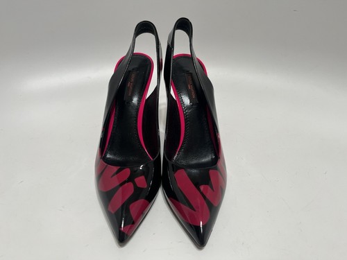 【LOUIS VUITTON 】ポインテッドトゥ ハイヒール size 37 LOUIS VUITTON Denim Monogram Bow Mules Peep Toe Heels 37