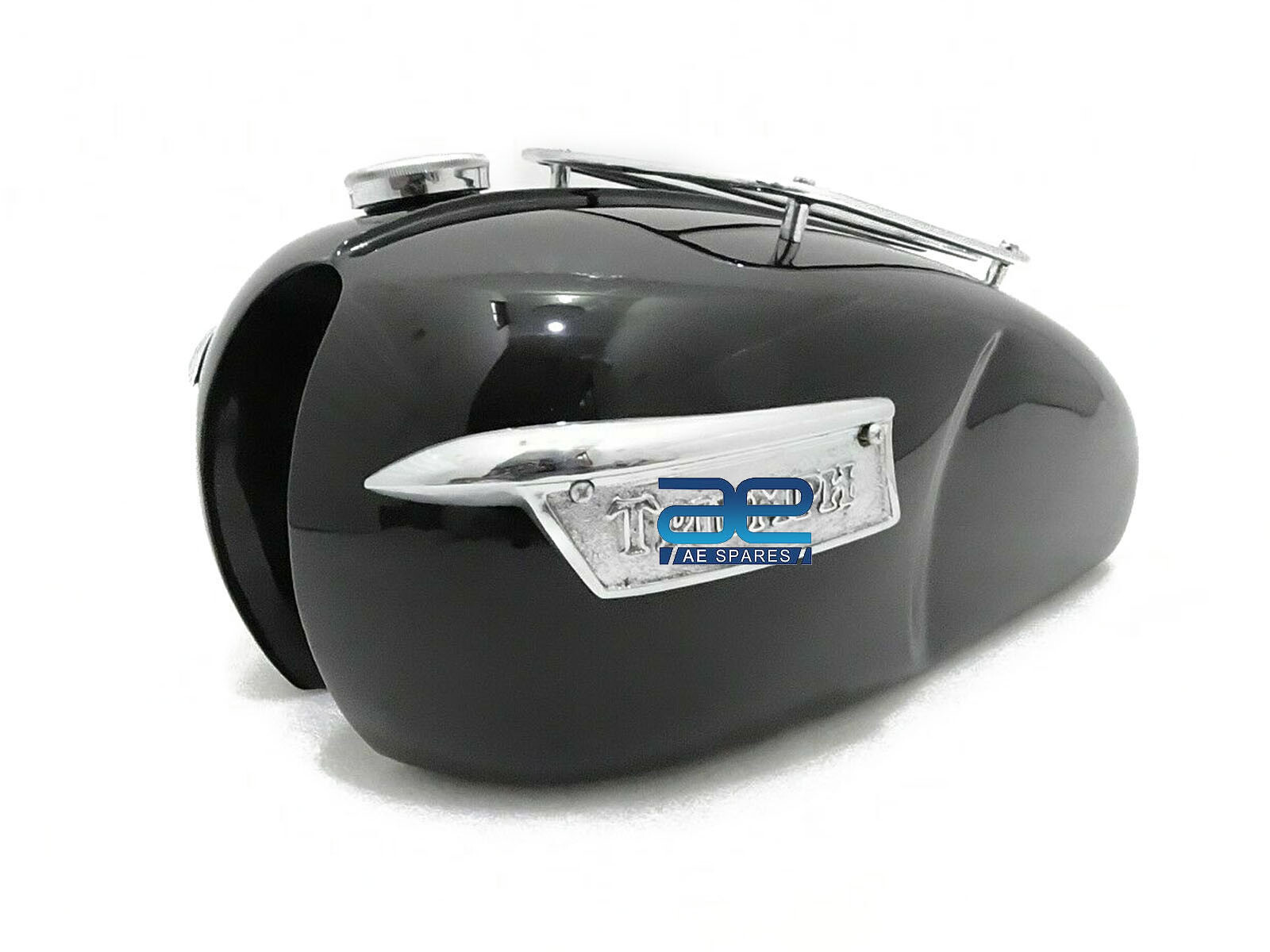 Fuel Tank With Side Badge Black Painted For Triumph T120 Bonneville 3.5 Gallon