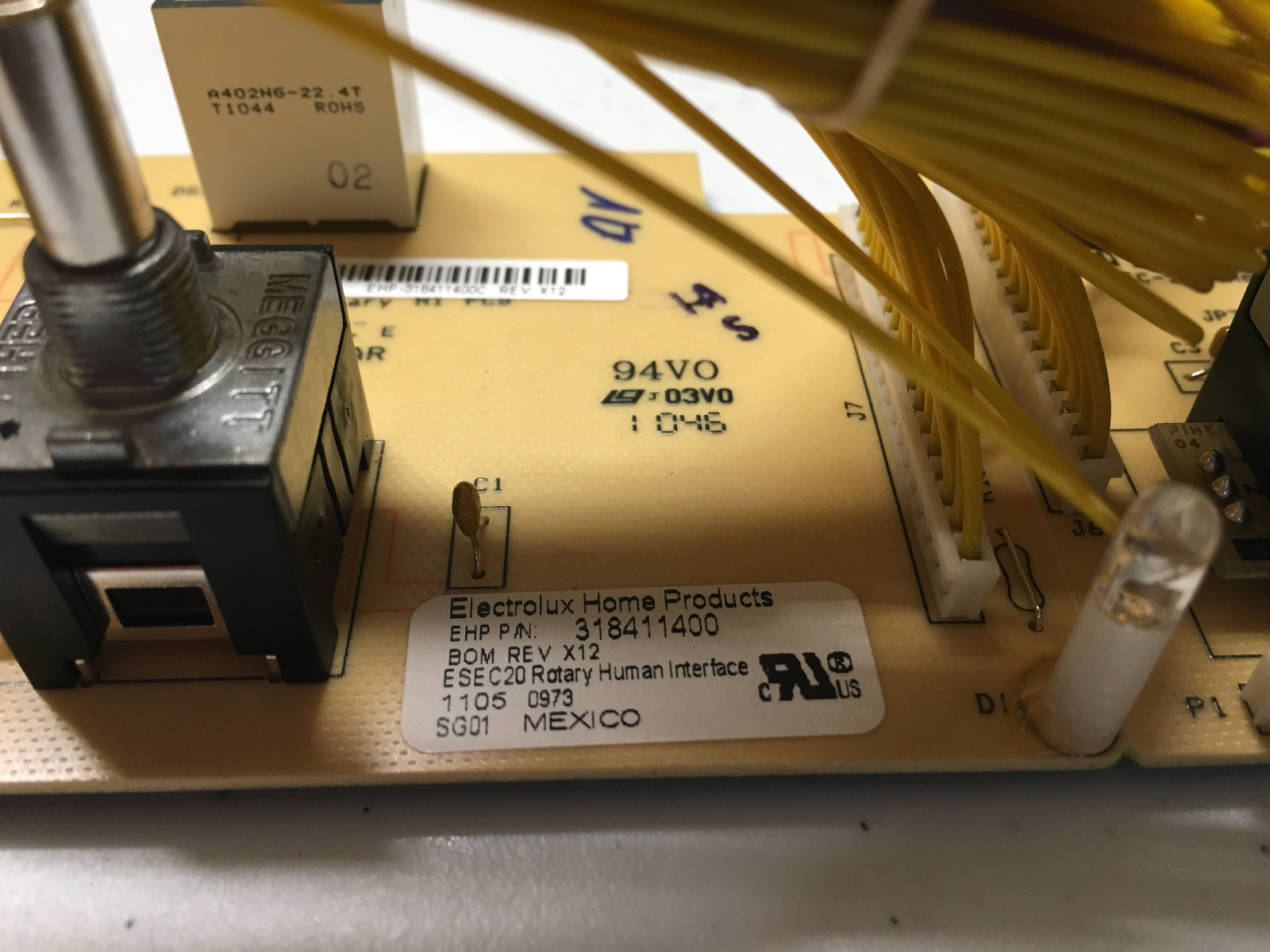 318411400 Frigidaire (Electrolux) Range Control Assembly Genuine OEM Part