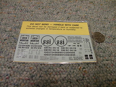 Herald King decals HO B-780 Green Mountain SSI orange 50' box car    C60