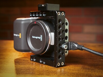 BMPCC Wooden Camera Style HDMI Cable Lock - RARE Original Blackmagic Pocket