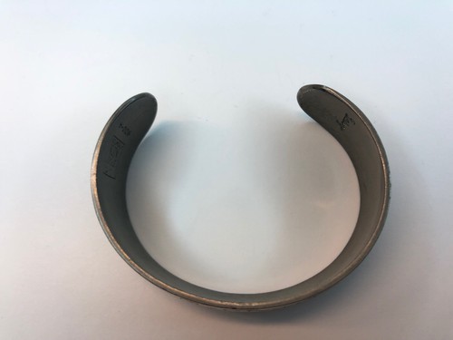 S Kirk And Son Hand Made Daisy Pewter Floral Cuff Bracelet 7