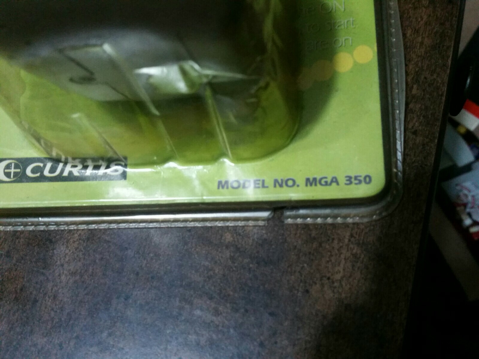 Curtis VIRTUAL GOLF GAME-Electronic golf-handheld-Model MGA350-Vintage!-On card!