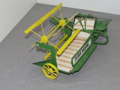 Vintage John Deere Grain Binder CUSTOM Toy 1:16 Metal Scratch Built TJ Vintage