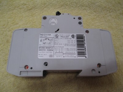 Moeller Xpole FAZ-C1/1-NA, New, Circuit Breaker, M4