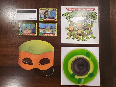TMNT Let s Kick Shell Liquid Filled Vinyl Enjoy The Ride - New With Extras