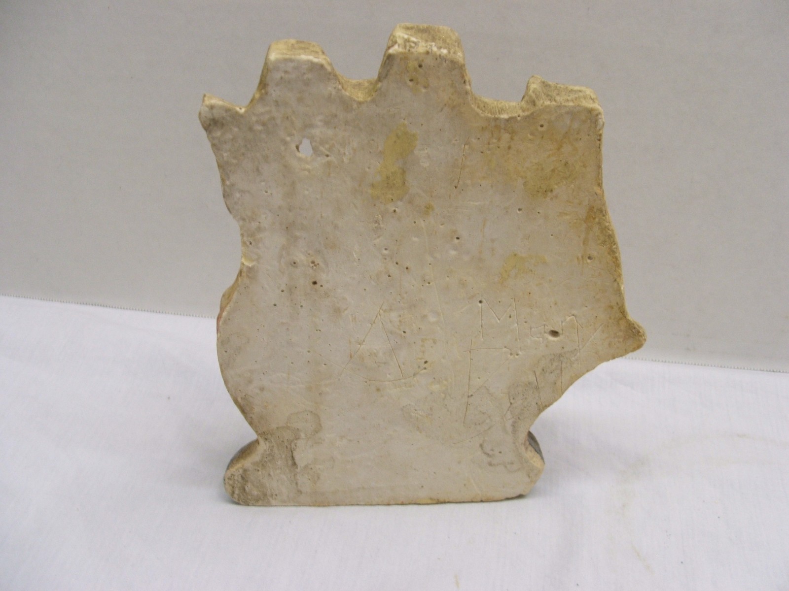 Vintage Carnival Chalkware Chalkart Chalk Prize Souvenir- Ship Boat Lot of 3