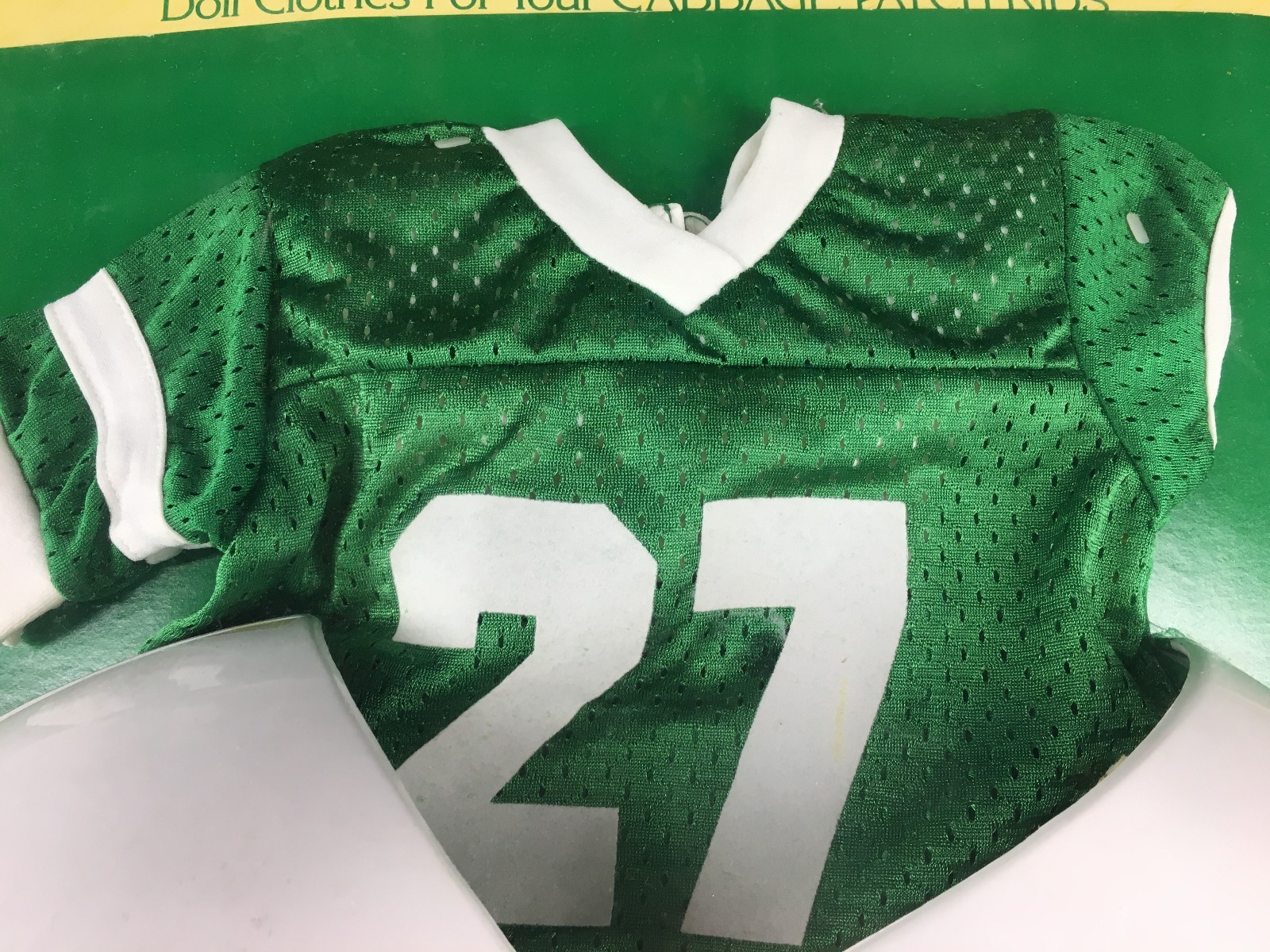 Vtg 1986 Sealed Cabbage Patch Kids football uniform jersey accessory Sporting
