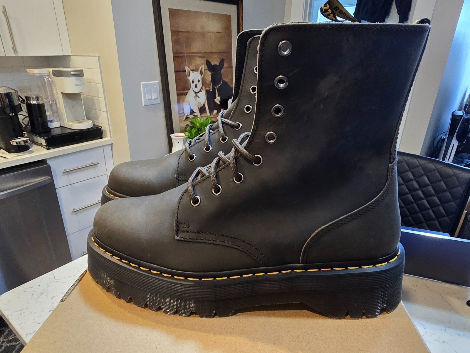 ●Mr. Doc Loui Dr. Martens Men Rikard 3I Lunar Leather Platform black black