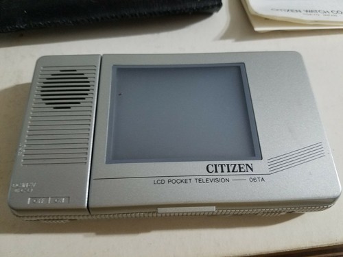 Citizen TV Portable Compact Pocket  06-TA Television Japan w case  AAA