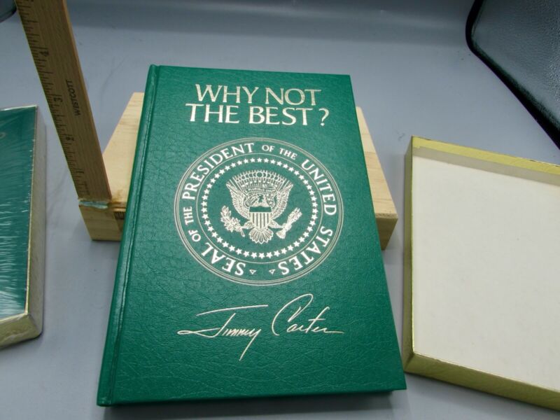 Jimmy Carter  Book - Why Not The Best - Presidential Edition Boxed
