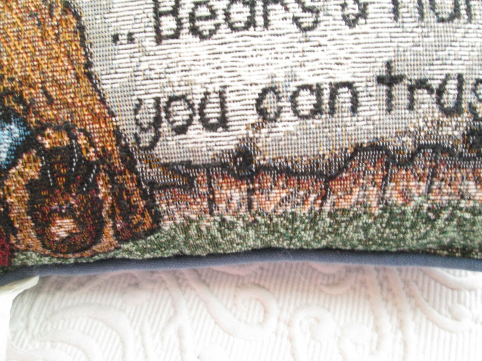 Boyd's Bears & Friends Teddy Bear Tapestry Decorative Pillow 8