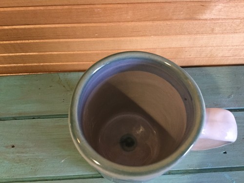 Vintage Mary Alice M A Hadley Art Pottery Coffee Cup Mug Blueberry