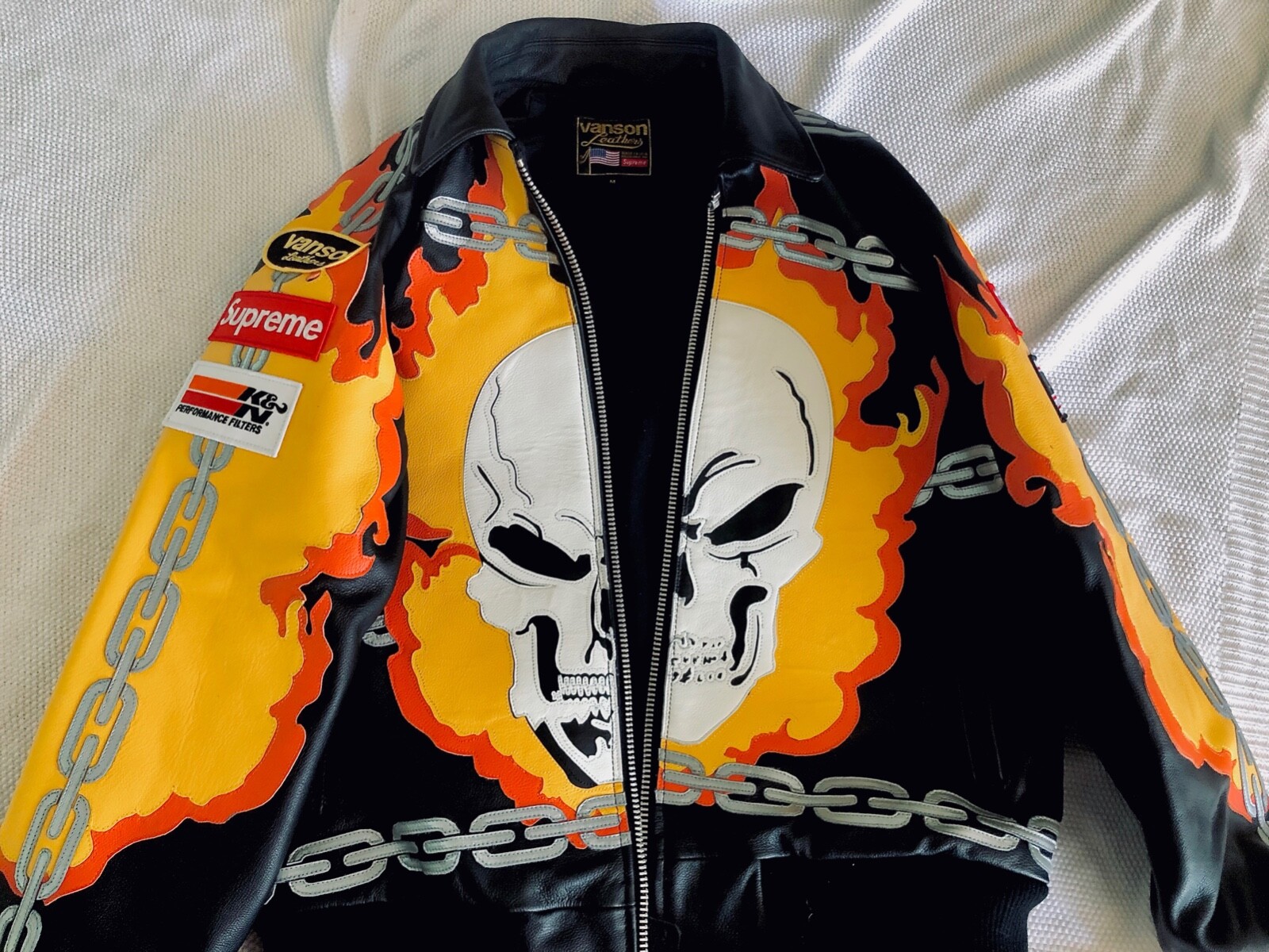 supreme ghost rider jacket