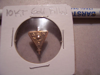 Vintage Collar Pin 10 KT GOLD FILLED COLLEGE DELTA N A PLANE