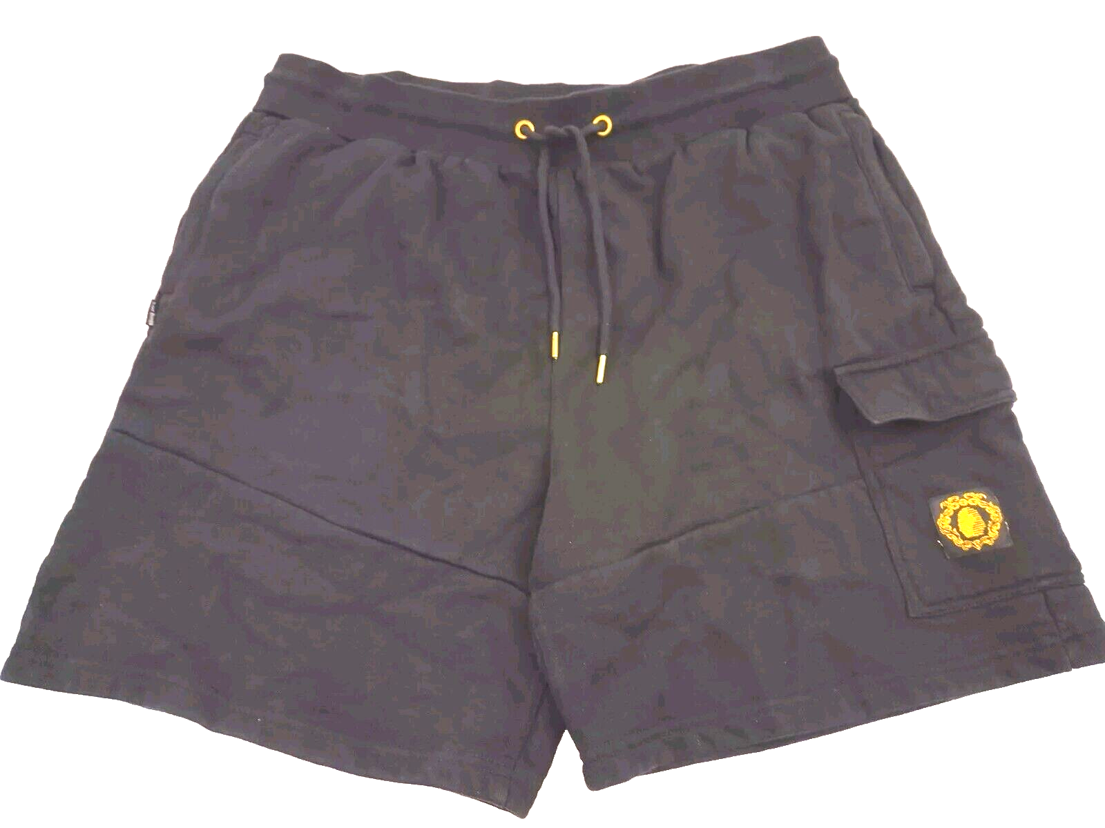 Last Kings Streetwear Cargo Shorts Black Drawstring Logo Last Kings Streetwear Cargo Shorts Black Drawstring Logo