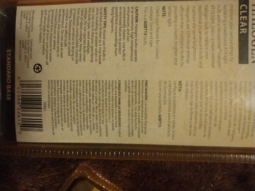 3 Westpointe 707396 Clear 60W  Bulbs