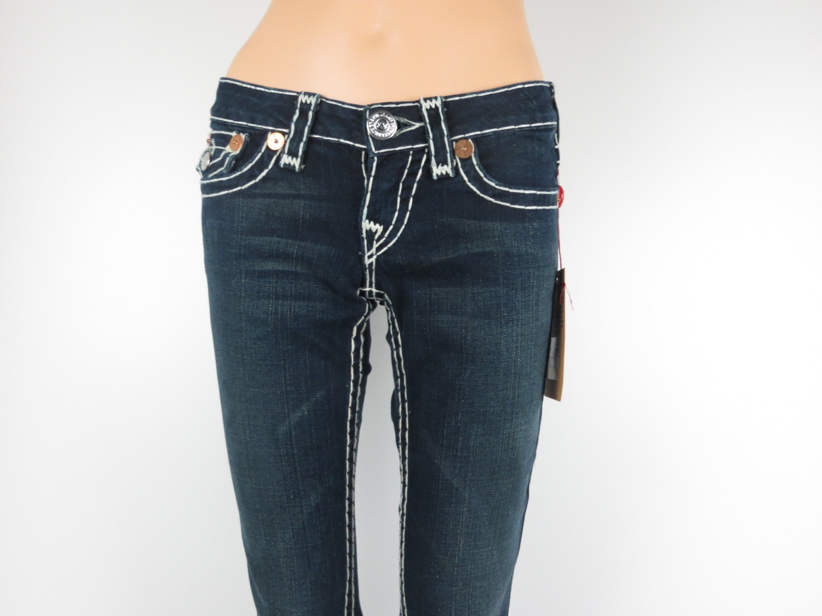 Pre-owned True Religion Billy Super T Women Jeans,veracruz (white), Size 26, R $319.00