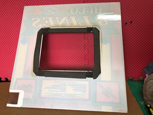 FACE PLATE POKER MACHINE HI-LO 8 LINES AMUSEMENT GAME MACHINE USED