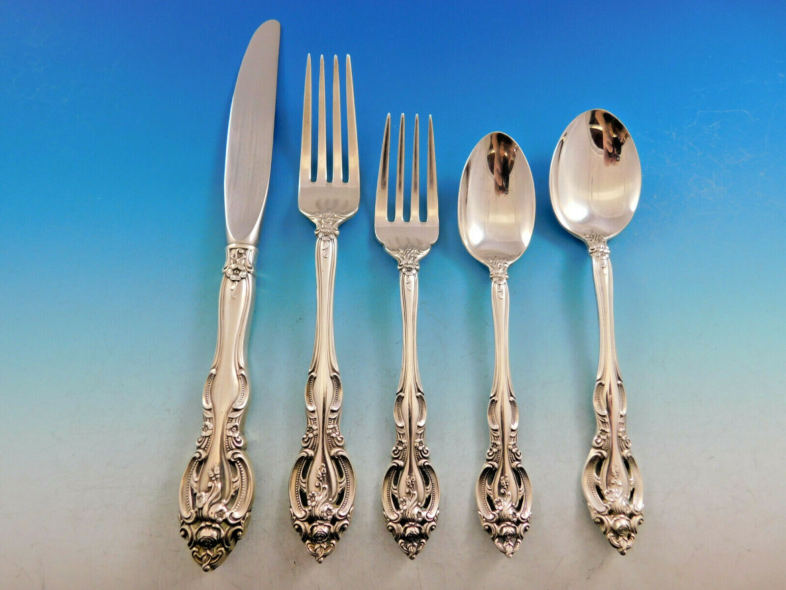 La Scala by Gorham Sterling Silver Flatware Service for 12 Set 60