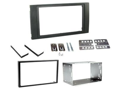 DOUBLE DIN FACIA PANEL TRIM FITTING SURROUND CAGE KIT FOR FORD FOCUS FIESTA
