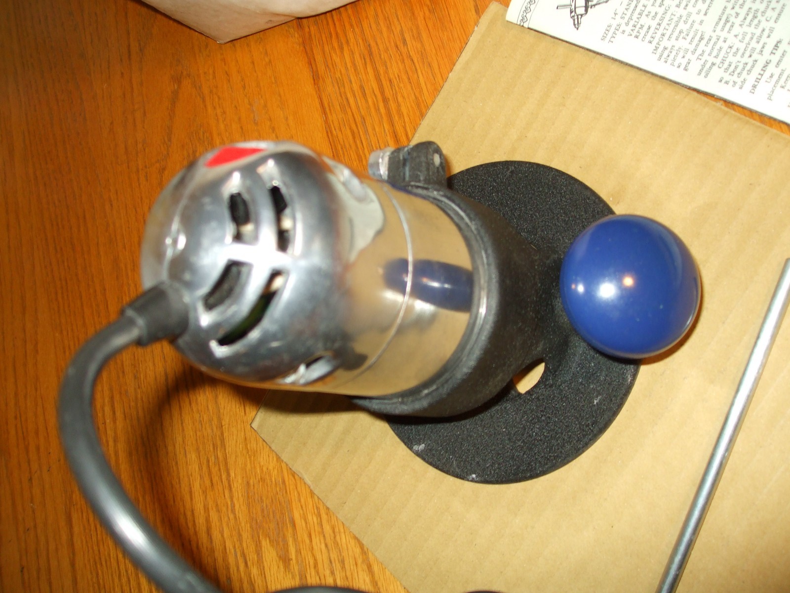 RAM R-60 1/4 HP ROUTER INDUSTRIAL GRADE + WRENCHES AND PAPERS