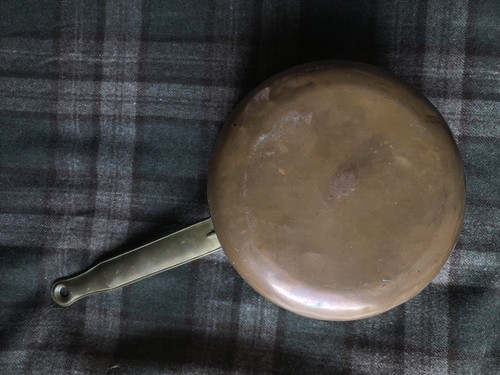 old logo REVERE copper brass tin ROME NY 2 qt sauce pan saucier Rare USA