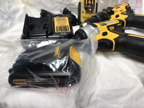 DEWALT Brushless Drill/Driver Light Combo Kit 20-Volt Lithium-ion #DCK377C2, NIB