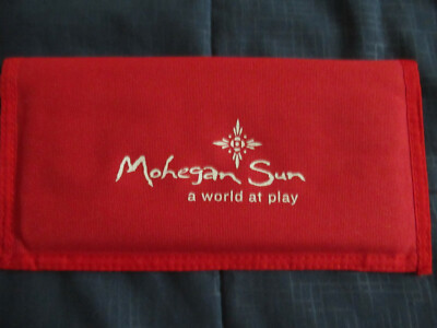 Coupon Organizer Mohegan Sun Large Size with Product Tabs Nylon Closure Rare