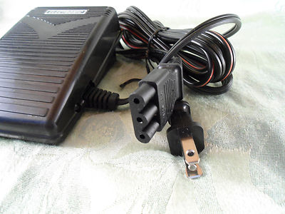 FOOT CONTROL PEDAL + LEAD CORD Husqvarna Viking 116 Emerald Elna 3005 2002 444