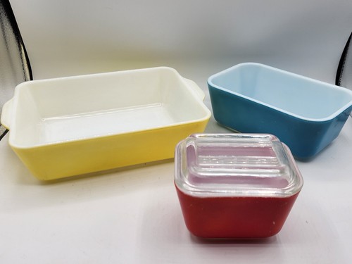 保存容器・ケース (138) Old Pyrex Refrigerator Dish 3Set 保存容器・ケース (138) Old Pyrex Refrigerator Dish 3Set