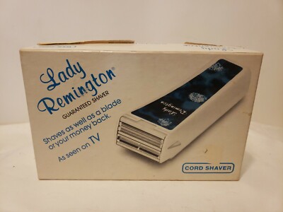 VTG NIB LADY REMINGTON CORDED SHAVER WER-4000 BLUE W/BOX NEW OLD STOCK FREE SHIP
