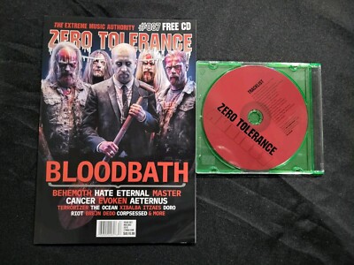 Zero Tolerance Mag 87 Nov/Dec 2018 Bloodbath Behemoth Hate Eternal Corpsessed CD