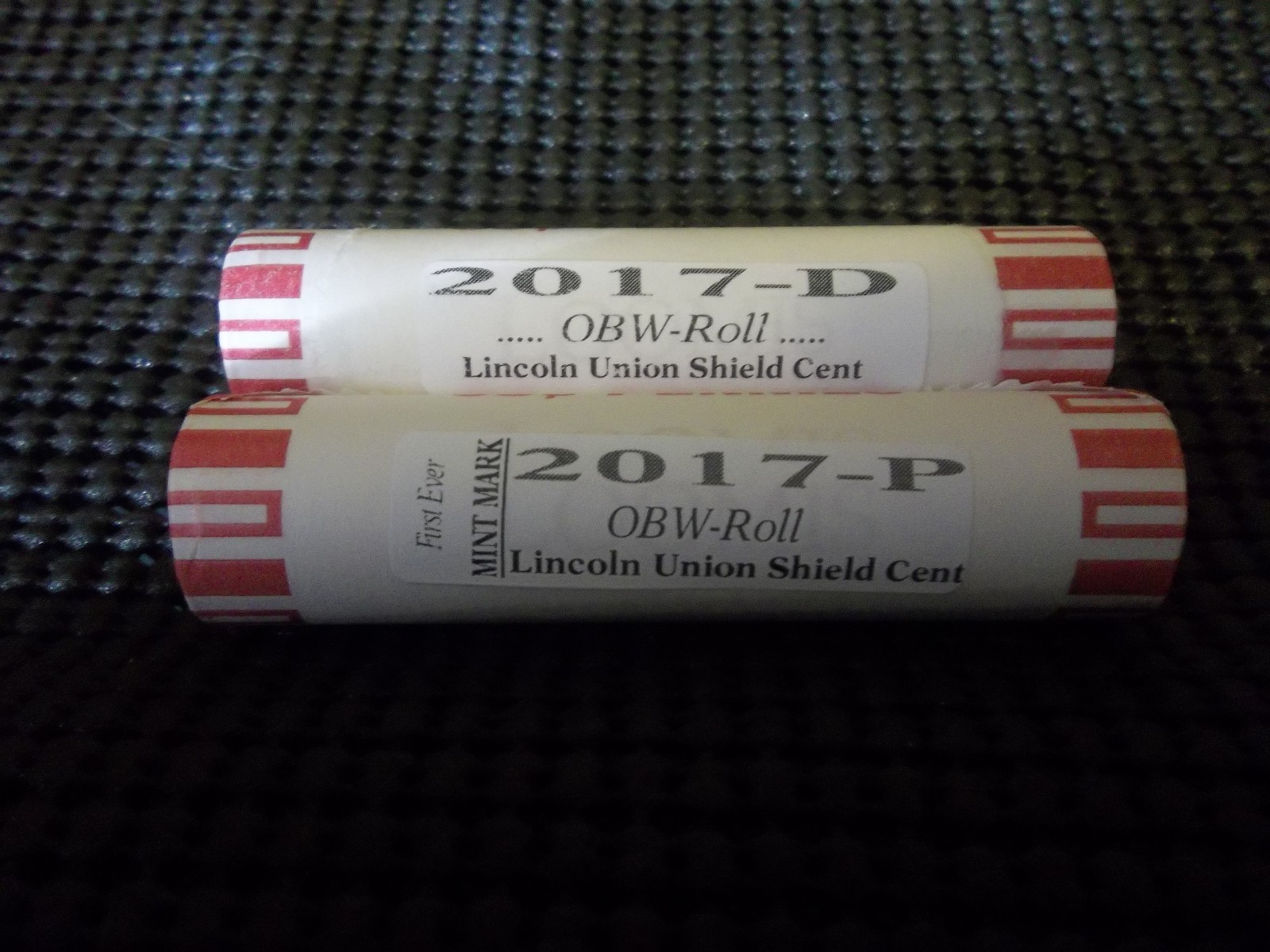 2017  SET OF (5) LINCOLN SHIELD CENTS  D'S OBW ROLLS