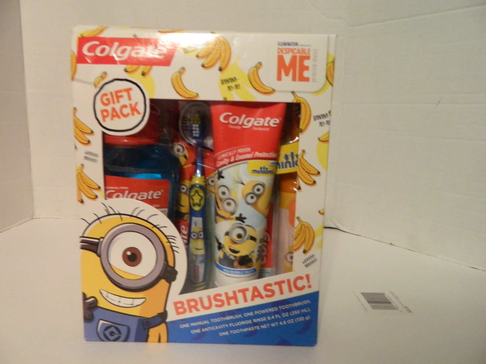 COLGATE DESPICABLE  ORAL BRUSHTASTIC TOOTHBRUSH  4 PIECES  GIFT SET